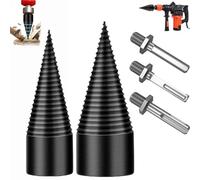 Lyoveu Wood Log Splitter Firewood Drill Bit, Foret De Fendage De Bois,cône pour Fendeuse À Bois,Fendeuse Bois Cône,Fendeur De Buche 32mm/42mm pour Perceuse Électrique, Fendeuse À Bois