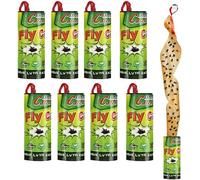 LYPER Lot de 8 pièges à mouches adhésifs à suspendre pour intérieur et extérieur, piège à moucherons pour maison, jardin, taureau, stable, pâturage