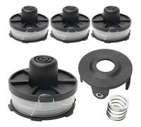 LYPPUL Bobine Fil Coupe Bordure, 4 Pièces Bobines de Fil de Rechange con 1 Couvercle de Bobine de Rechange et 1 Ressort de Rechange, Compatible avec Makita195858-1/196146-9