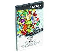 Lyra Art Pen - 10 Feutres Pointe Fine Couleurs Assorties en Boîte Métal