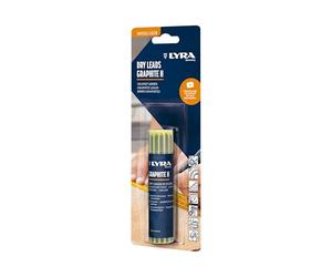 LYRA Dry L4498006 Lot de 12 mines de rechange en graphite H de 2,8 mm, spécialement conçues pour le bois, sous blister
