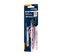 LYRA Dry Profi Colour Edition marqueurs de chantier, rose, avec 3 mines gratuites sous blister, graphite, 1 pièce