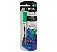 LYRA Graduate Marl All 2mm - Blister 1 marqueur vert | Marqueur multi-surfaces à base d'eau, pointe ogive, séchage rapide, blister