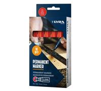 Lot de 10 Marqueurs permanents 2-6mm Rouge LYRA
