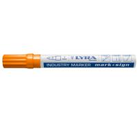 LYRA L4040013 Lot de 10 marqueurs industriels Orange 2-4 mm pour marquage professionnel sur surfaces lisses et rugueuses