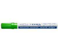 LYRA L4040067 Lot de 10 marqueurs industriels verts 2-4 mm pour marquage professionnel sur surfaces lisses et rugueuses