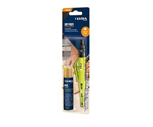LYRA Marqueur professionnel Dry + 12 mines Basic pour toutes les surfaces sous blister