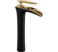 Lyra mitigeur de lavabo haut, noir/doré (745310-75)