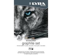 LYRA Rembrandt Graphite Set - Boîte métal 9 crayons graphite + accessoires