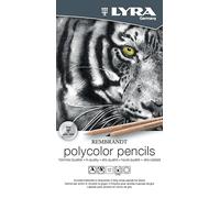 LYRA Rembrandt Polycolor - Boîte métal 12 Crayons de Couleur Tons Gris