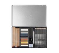 Lyra Coffret de dessin Rembrandt – 18 crayons, 12 pastels et accessoires