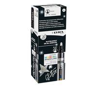 LYRA Sparkling Lot de 6 marqueurs permanents | Beaux-Arts - Pointe ronde de 2 mm - Effet brillant avec paillettes minérales