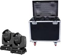 Lyre Beam 230W Lumière à tête mobile, 14 couleurs, 17 gobos, pivotement 540°, 1 valise de vol