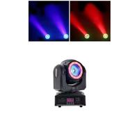 Lyre Beam Wash LED 50W - POWER - 50W RING - Anneau RGBW - 12 Leds SMD 5050 - Noir