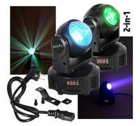 Lyre double face Ibiza Light MH-ASTRO-BEAM - DMX 2 x 10W RGBW ASTRO & BEAM - 14/18 canaux DMX - Stroboscope G