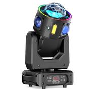 Lyre LED 150W Beam RGBW Boule Disco Jeux de Lumiere 360° Rotative Lumières de scène pour Club Fête Noël DJ Luminaires à tête rotative