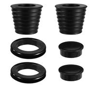 Lyreh 4pcs Cale Parasol, Comprenant 2 Cone Parasol et 2 Bouchons d'Anneau en Silicone Assortis pour Mât Jusqu'à 3,8cm de Diamètre pour Terrasse Jardin Plage