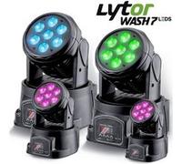 Lyres LytOr WASH7 LEDS DMX RVB 4W + BLANC Pack de 4 - DMX-512 (7 ou 12 canaux) G