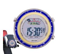 Lyricalist Horloge Numérique de Moto - Horloge de Guidon Étanche à Cadran Lumineux | Horloges Numériques de Montre de Montage Auto-Adhésives pour Véhicules