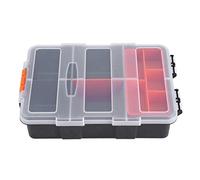 lyrlody Boîte à Compartiments, Boîte à Outils pour Petites Pièces Séparateurs Modulables Couvercle Transparent Boîte à Outils Vide pour Vis Clous Rivets Boulons