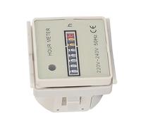 lyrlody Compteur Horaire Industriel, 0-99999H59M, Précision ±0,01, 50Hz | Compteur de Temps électrique, Boîtier ABS, Monture à Fixation Fixe, Systèmes de Chronométrage Industriel, compatibilité AC