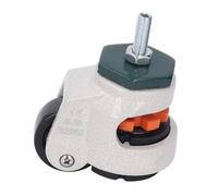 lyrlody de Nivellement à Tige Filetée, Roue de Nivellement Réglable avec Tige M8 40mm, Capacité de Charge 400 Kg, Rotation à 360° avec Base en Caoutchouc pour Établi, Meubles, Machines
