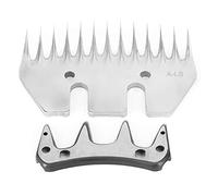 lyrlody Lame de Tondeuse à Moutons, Pièce de Cisaille, Couteau de Rechange en Acier Inoxydable, 9 Dents 13 Dents Droite Incurvée Dentelure Supérieure, pour Tonte de (Lame Droite 13 (+