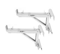 lyrlody Lot de 2 Crics d'Échelle Réglables en Acier Allié, Support d'Échelle pour Plateforme jusqu'à 20 Pouces, Stabilisateur de Plateforme Réglable