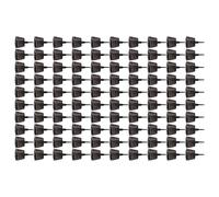 lyrlody Panier en d'engrais en Plastique avec Couvercle, Pot de Filet d'engrais de Plantation en Plastique 100 Pièces, Pointe Pointue, Alimentation Contrôlée, Insertion Facile du Sol pour Jardin