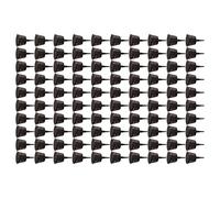 lyrlody Panier en d'engrais en Plastique avec Couvercle, Pot de Filet d'engrais de Plantation en Plastique 100 Pièces, Pointe Pointue, Alimentation Contrôlée, Insertion Facile du Sol pour Jardin