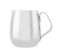 lyrlody Pichet à Mousse de Lait, Acier Inoxydable de 600 Ml, Utilisation Polyvalente, Poignée Antidérapante, Versement Lisse, Tasse à Mesurer le café, Pichet Fumante, Sûr et Confortable, pour le