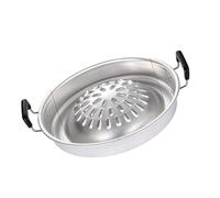 lyrlody Poêle à Charbon de Bois pour Grill à Steak, Barbecue en Aluminium avec Contrôle du Feu Réglable, Chauffage Rapide et Uniforme, Combo Grill et Marmite pour les Réunions de Famille, les (Petit