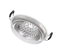 lyrlody Poêle à Charbon de Bois pour Grill à Steak, Barbecue en Aluminium avec Contrôle du Feu Réglable, Chauffage Rapide et Uniforme, Combo Grill et Marmite pour les Réunions de Famille, les (Grand