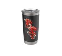 Lys araignée rétro au Japon doux grunge pastel gothique esthétique Gobelet isotherme en acier inoxydable double paroi