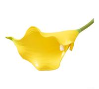 Lys calla artificiels en EVA, fleurs artificielles réalistes pour décoration d'intérieur, centres de table de mariage, bouquets de mariée, tiges robustes, aucun entretien nécessaire, 47 à 48 cm de