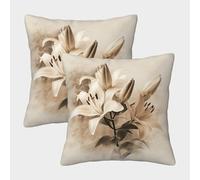 Lys Housse Coussin Lot De 2 Art Taie d'oreiller DécoRaton ives Taies d'oreiller Salon Et Lit Protecteurs