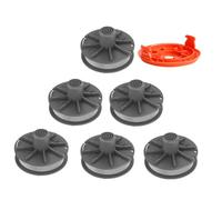 Lyshujli Lot de 7 bobines de rechange 5307-20 pour débroussailleuse Gardena Art 9805, 9806, 9807, 9808, 9809, 9827, 8846, 8847, 8848, 9870, 9872, 9874 (6 bobines + 1 capuchon)