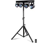LyteQuest - Pack X-Performer Portique + 4 PAR /UV/FRIZTAL DMX - 18 prog. - 2 sacoches +Tél