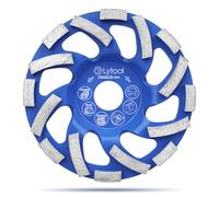 Lytool Disque Diamant 125 mm à Meuler le Béton, Disque Diamant Abrasif Meule,Meule Boisseau diamantée 125 mm à Poncer Béton, Pierre, Granit, Maçonnerie