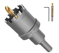 Lytool Scie Cloche en Métal TCT Carbure de Tungstène,35 mm | Foret de Scie Trépan avec 2 Forets Pilote Plaqués Titane pour Tôle Acier Inoxydable, Feuille, Métal, Alliage, Fer