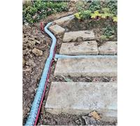 LYVQZPWLR Drainage français, Tuyau de Drainage français perméable et Flexible, aménagement paysager de Jardins et patios de 16m