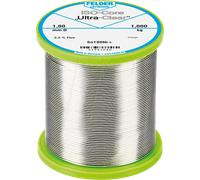 Felder Étain à souder bobine ISO‑Core Ultra Clear SAC305 Sn96,5Ag3Cu0,5 0,25 kg 0,75 mm