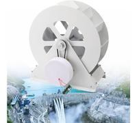 LZDOYY Générateur à Turbine Hydroélectrique,Roue Hydraulique,Centrale Hydroélectrique,Production D'électricité De Type Disque à Basse Vitesse,Roue Éolienne Et À Eau Extérieure,100W