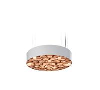 LZF Lamps Spiro Suspension Pendelleuchte, cerisier naturel / blanc mat