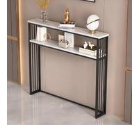LZMZMQ Meuble Derriere canapé Console Fine avec Étagères De Rangement, Tables Étroites De 150 140 130 120 110 100 Cm, Étagère pour Derrière Le Canapé(B,120x20x100cm/47.2x8x39.3)