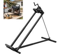LZQ Élévateur pour tracteur tondeuse, 400 kg, angle d'inclinaison de 45°, dispositif de levage pour tracteur tondeuse autoporté, plate-forme élévatrice, aide au nettoyage, noir