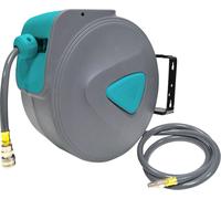 LZQ Enrouleur de tuyau d'air comprimé de 20 m, raccord 1/4" Enrouleur de tuyau mural Enrouleur de tuyau d'air comprimé automatique