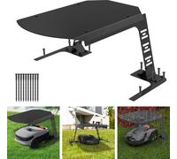 LZQ Garage pour robot de tonte, 77 x 94 x 36 cm, Abri pour robot de tonte, Garage pliable pour robot de tonte, Abri noir, Garage pour robot de tonte pour jardin Résistant aux intempéries+protection UV