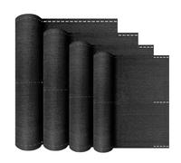 LZQ Tissu d'ombrage 150 g/m² - Brise-vue en polyéthylène haute densité - Stabilisé aux UV - Résistant aux intempéries - Anthracite - 1,2 x 10 m