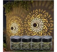 LZTET Lampes Solaires D'ExtéRieur pour ClôTure,Applique Murale Mandala